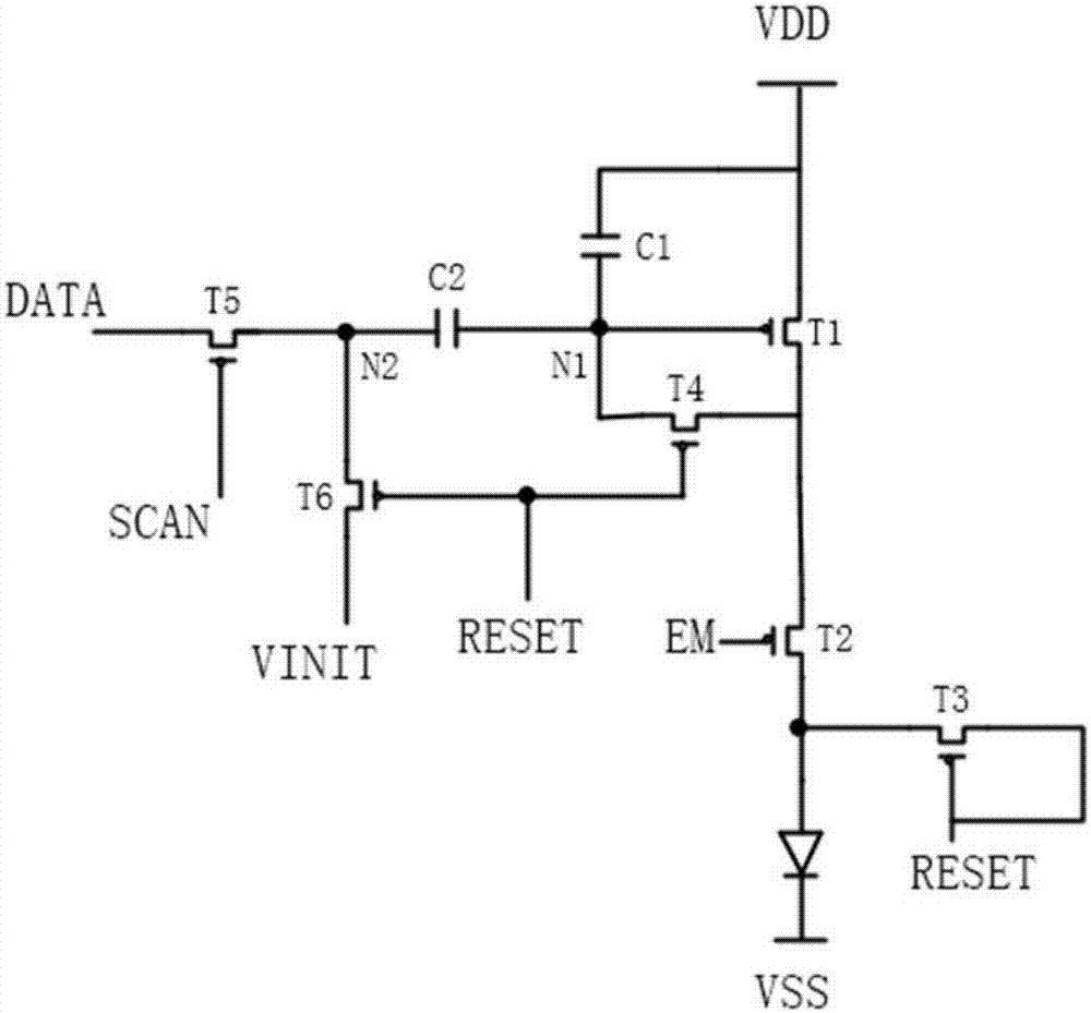 AMOLED pixel driving circuit and pixel driving method