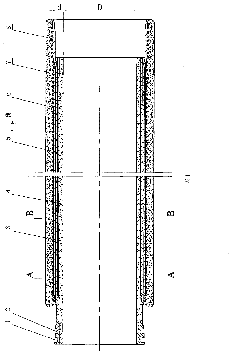 Steel sleeve reinforced concrete pipe