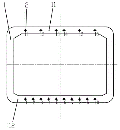Anchor cable construction method for rectangular top pipe joint connecting and strengthening