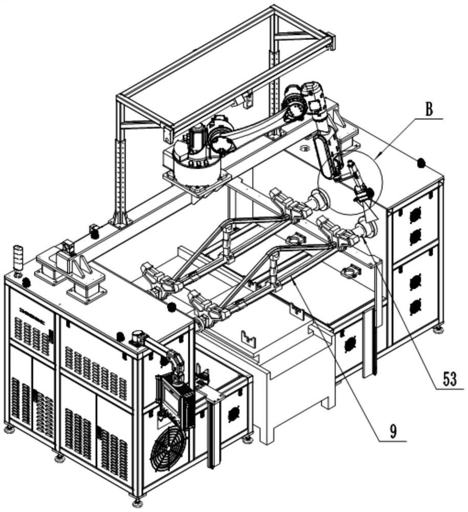 Laser cleaning machine for automatically cleaning train brake beam