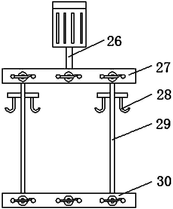 Wrinkle-removing drying device for clothes processing