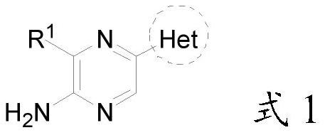 2-amino-5-heterocyclyl-substituted pyrazine derivative and application thereof