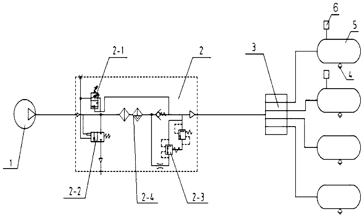Electric air compressor start-stop system and method for new energy vehicle