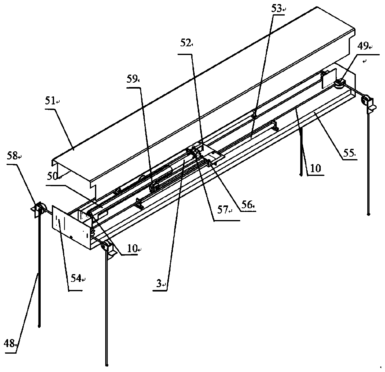 A bed frame type moxibustion device