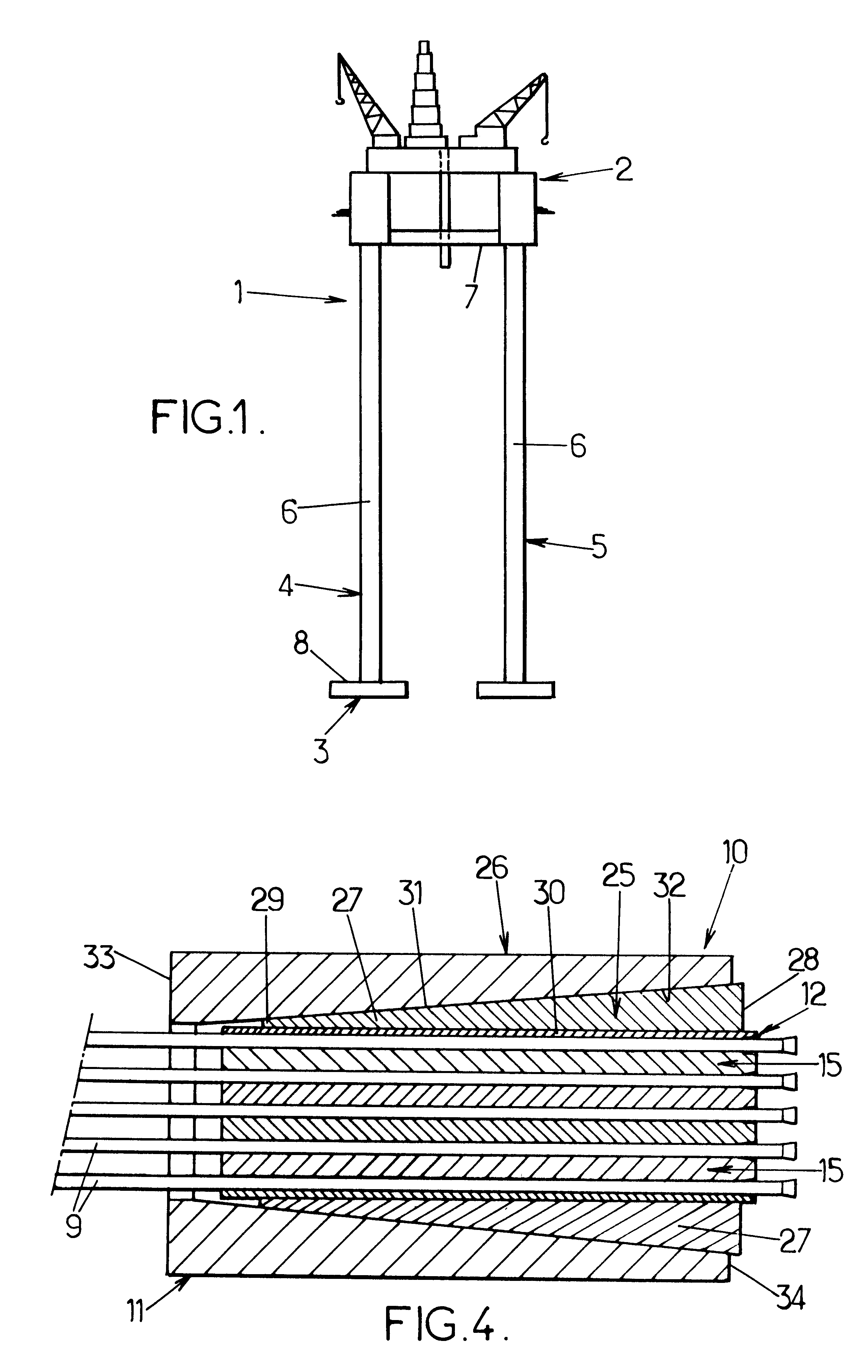 System for connecting a structural cable to a building work structure