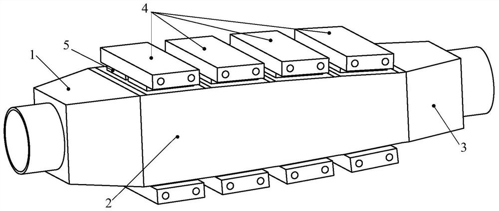 A partition tapered automobile exhaust air temperature difference generator and its tapering angle determination method