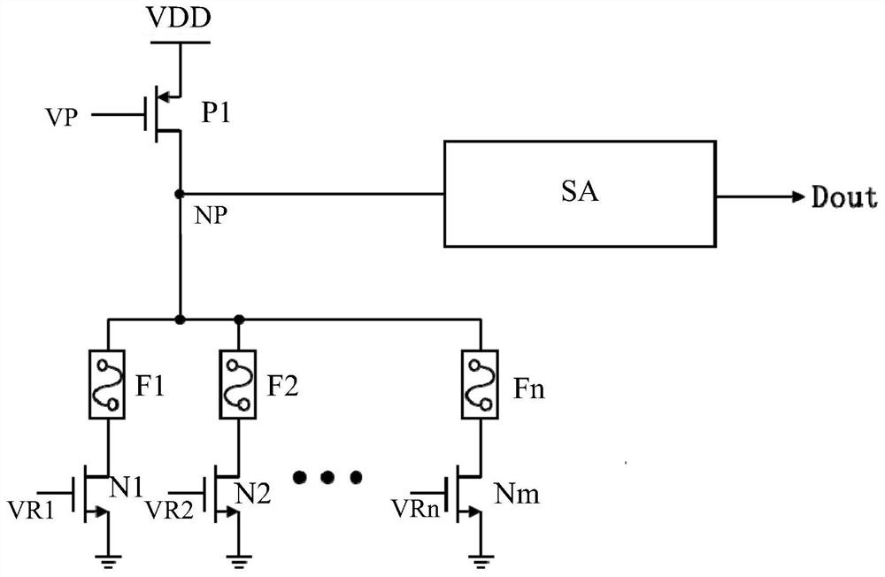 A kind of efuse storage circuit