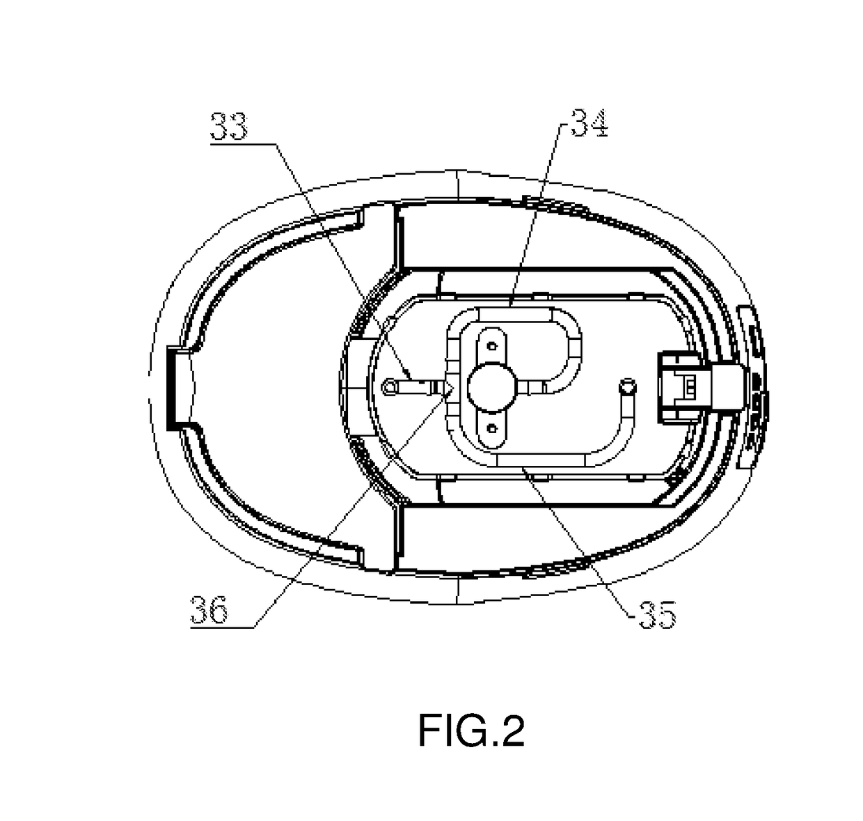 Coffee machine with a multi-cellular capsule seat