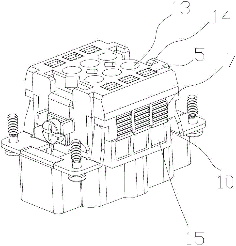 Embedded type rapid wiring structure