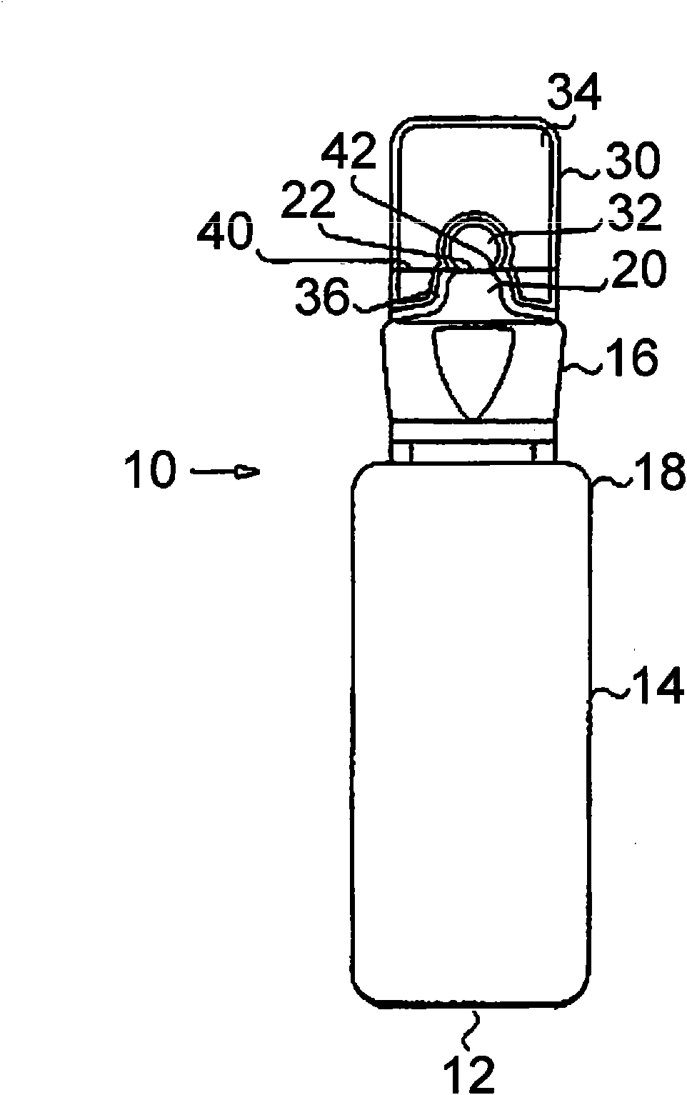 Polyester resin container with break part and process for producing the same
