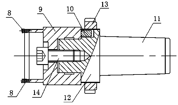 Tool manufacturing method special for radiant tube machining