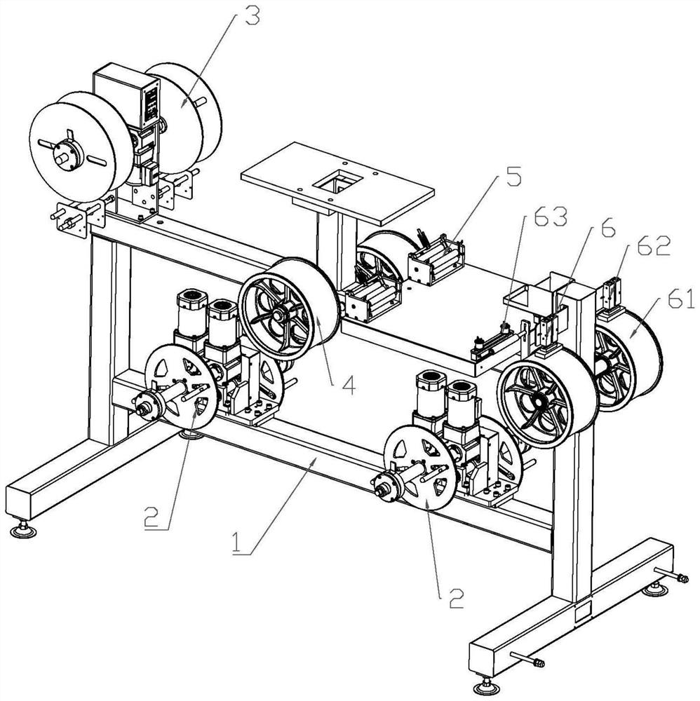 Double-line discharging equipment for high-density integrated circuit lead frame