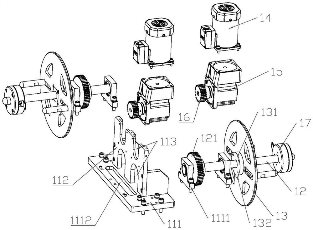 Double-line discharging equipment for high-density integrated circuit lead frame