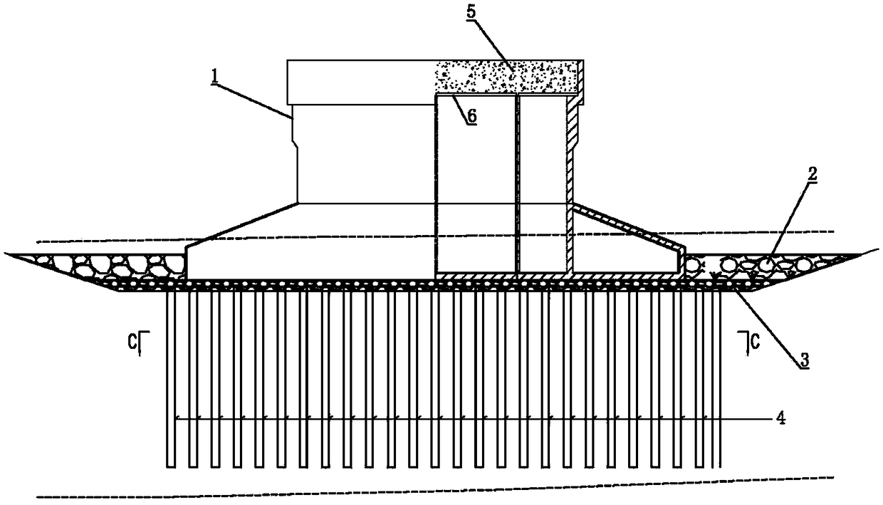 Suspension bridge anchorage composite foundation applicable to deepwater soft soil area and construction method thereof