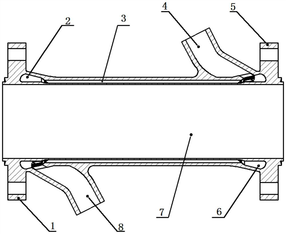 A gas pipeline with integrated cooling channel