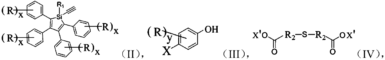 Silole derivative, preparation method and applications thereof, and photoluminescence lubricating grease