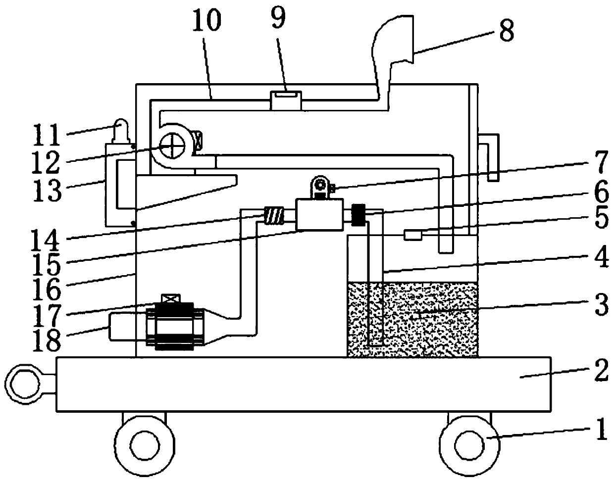 Dust cleaning device