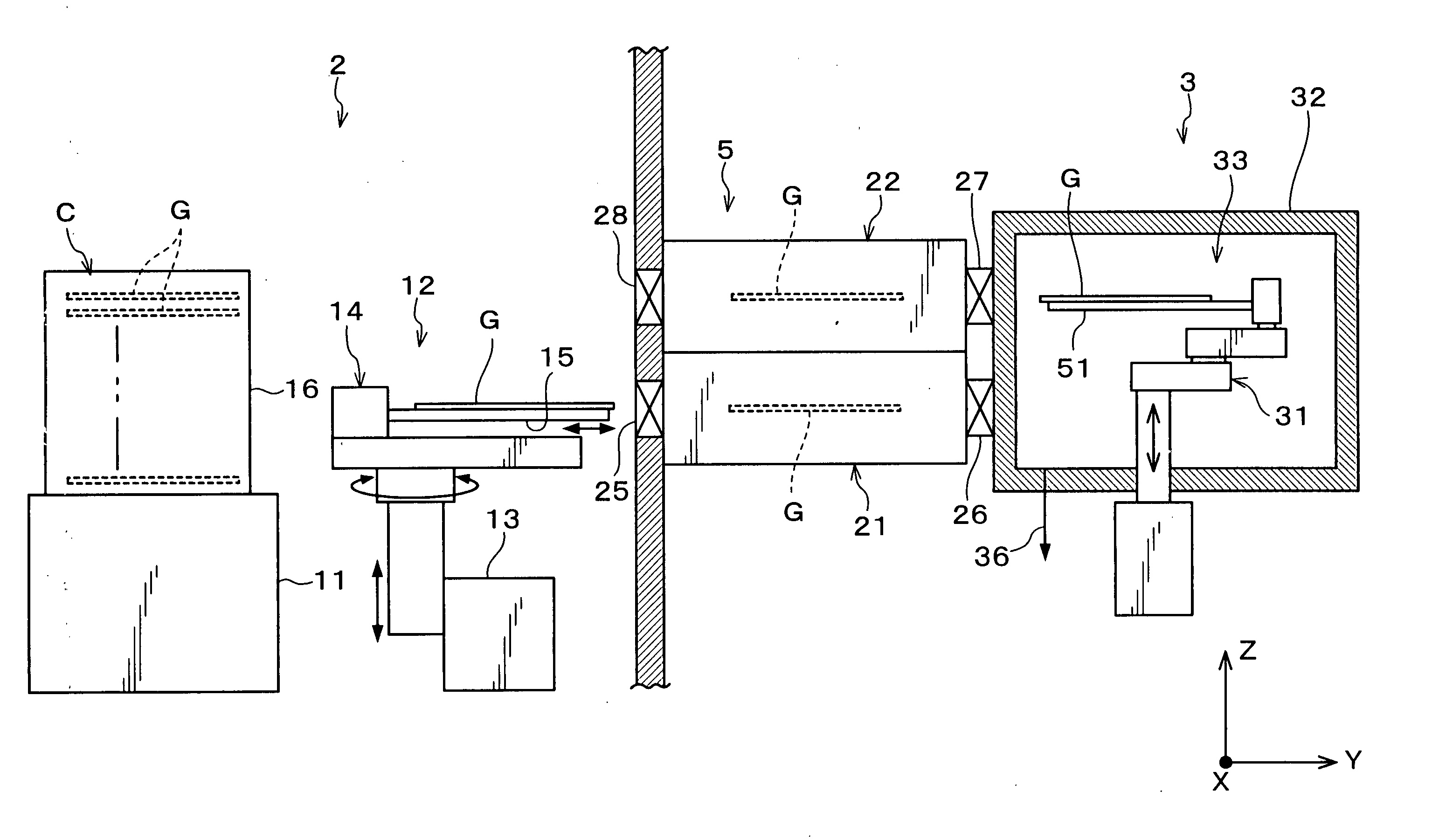 Load lock apparatus, load lock section, substrate processing system and substrate processing method