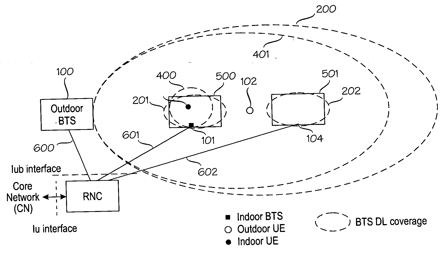 Method of reducing interference in indoor cell in wireless cellular communication network