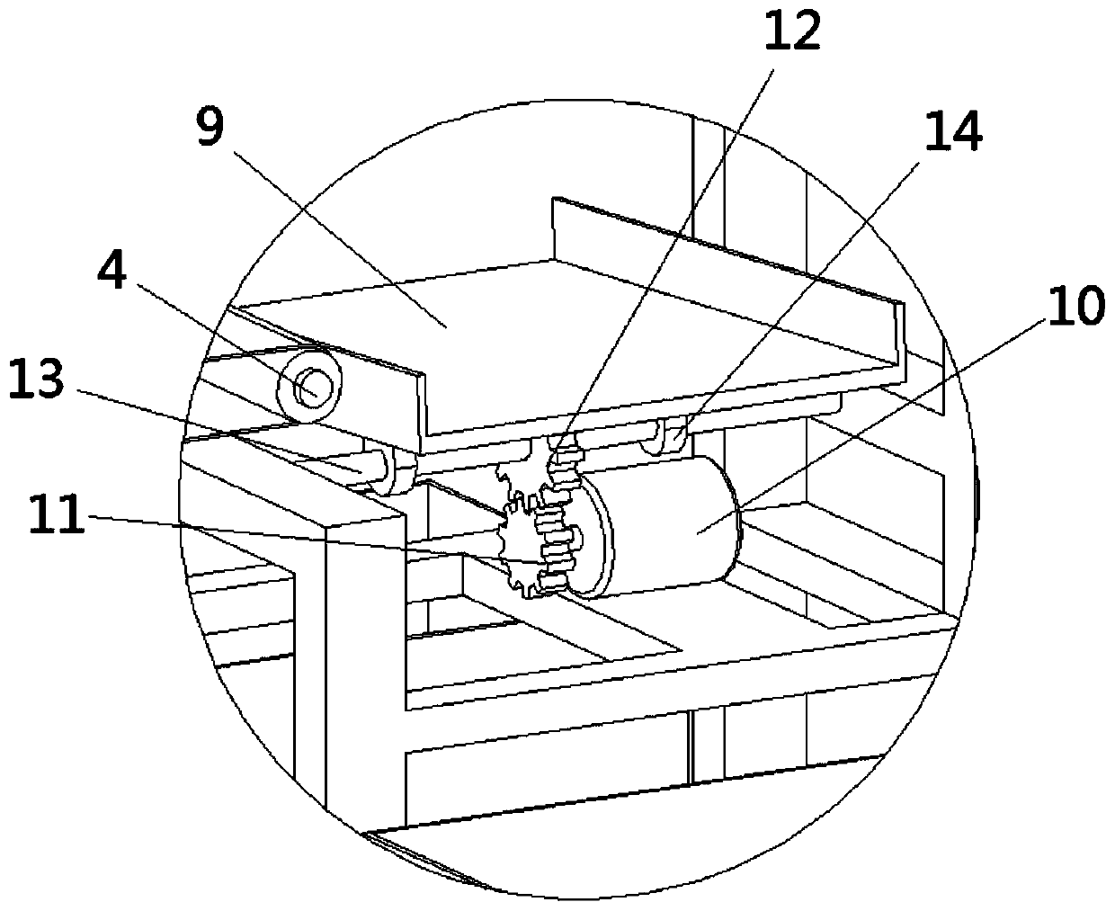 Conveying device for food detection