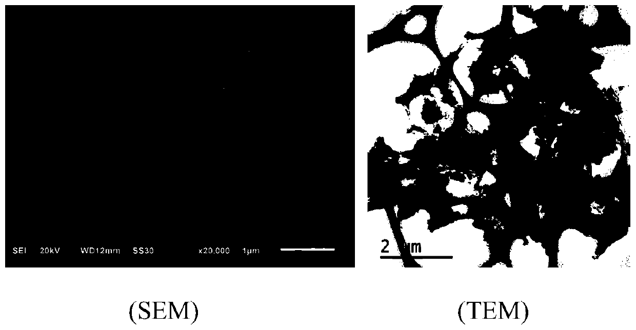 Carbon-based material of graphene-similar three-dimensional porous composite iron oxide, and preparation method