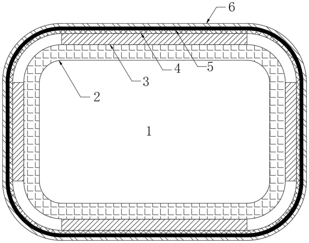 Forming method of thick-wall winding square pipe