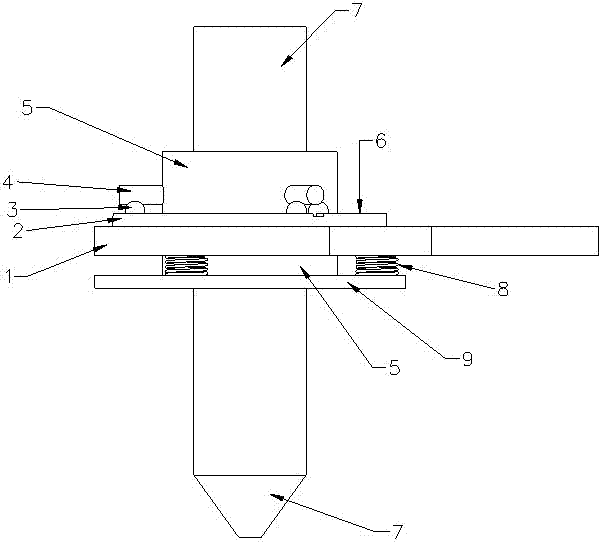 Plasma cutting torch protection and collision detection device of numerically controlled plasma cutting machine