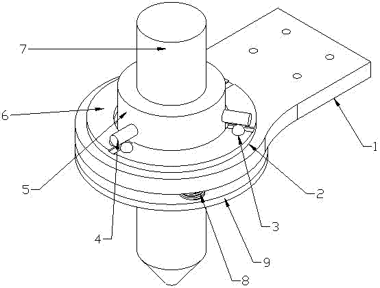 Plasma cutting torch protection and collision detection device of numerically controlled plasma cutting machine