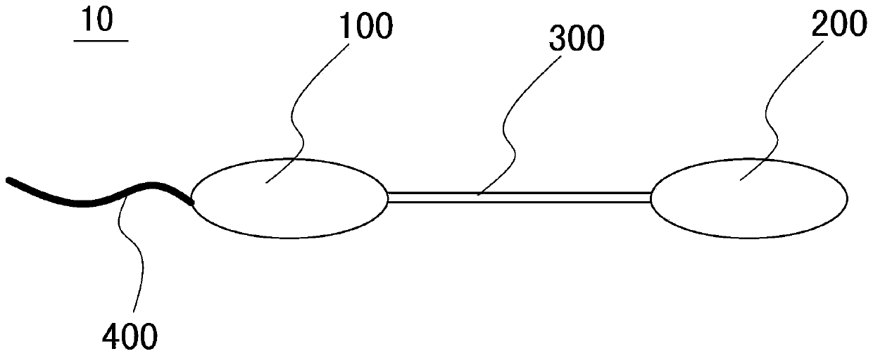 Surgical double-sacculus apparatus for fetal diaphragmatic hernia airway embolism