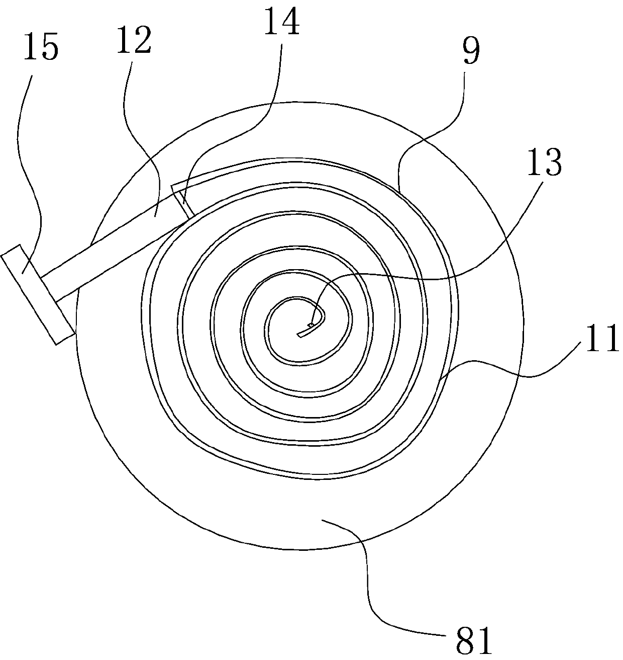 Soda water making device