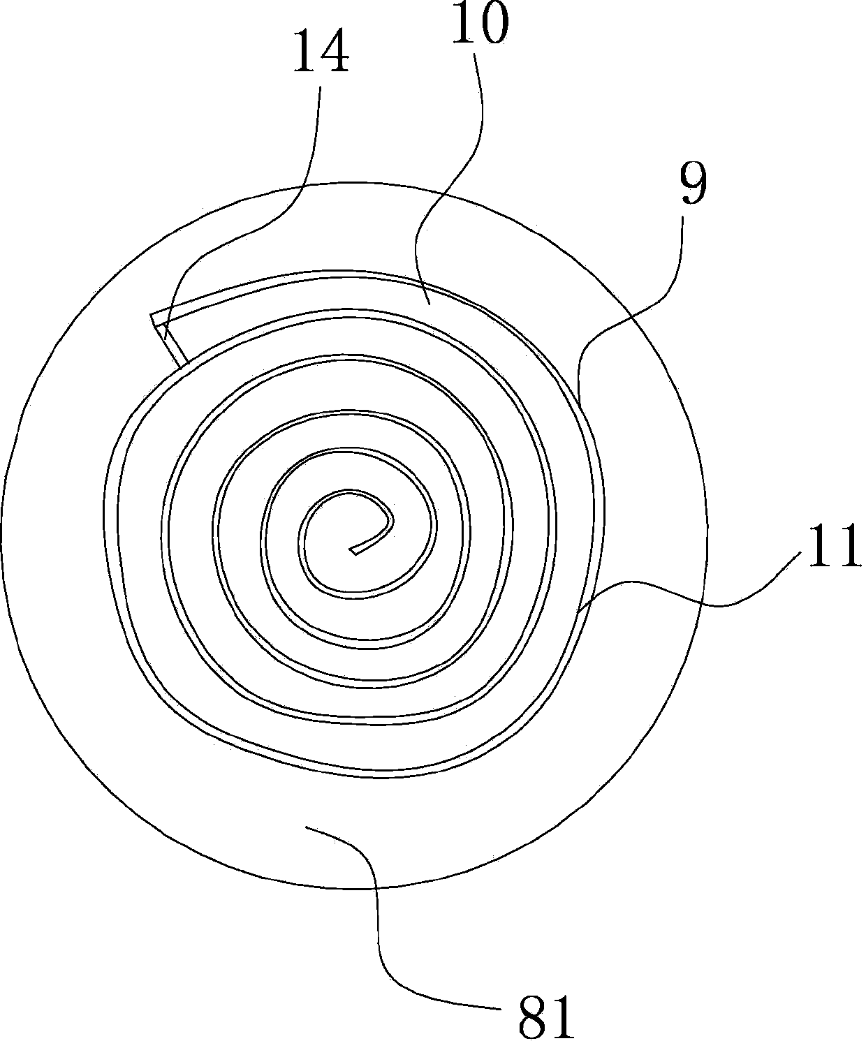 Soda water making device