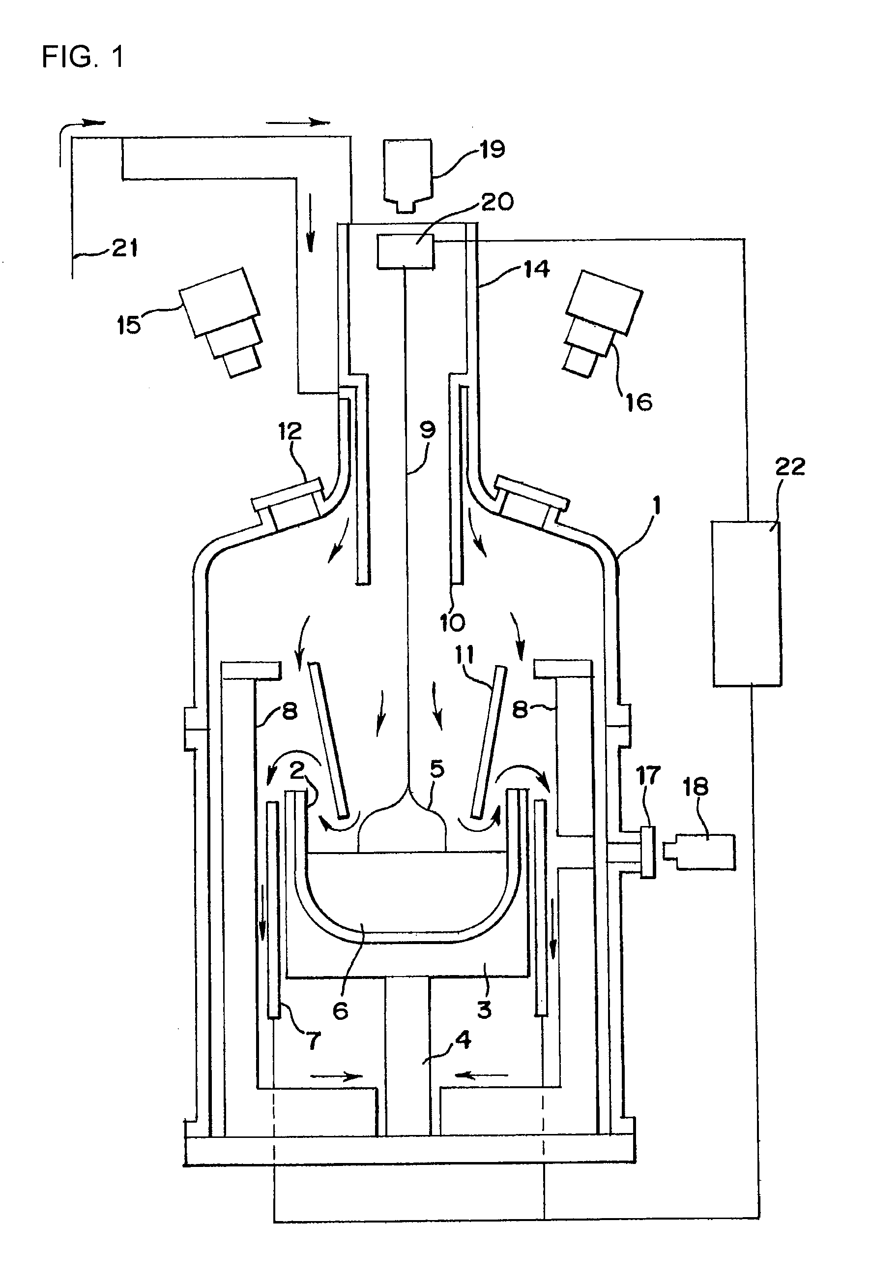 Method and apparatus for controlling diameter of a silicon crystal ingot in a growth process