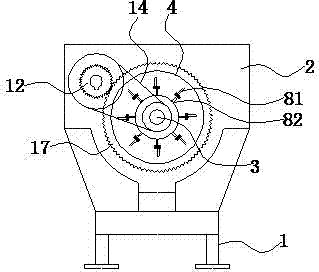 Rotary membrane sewage filtration device