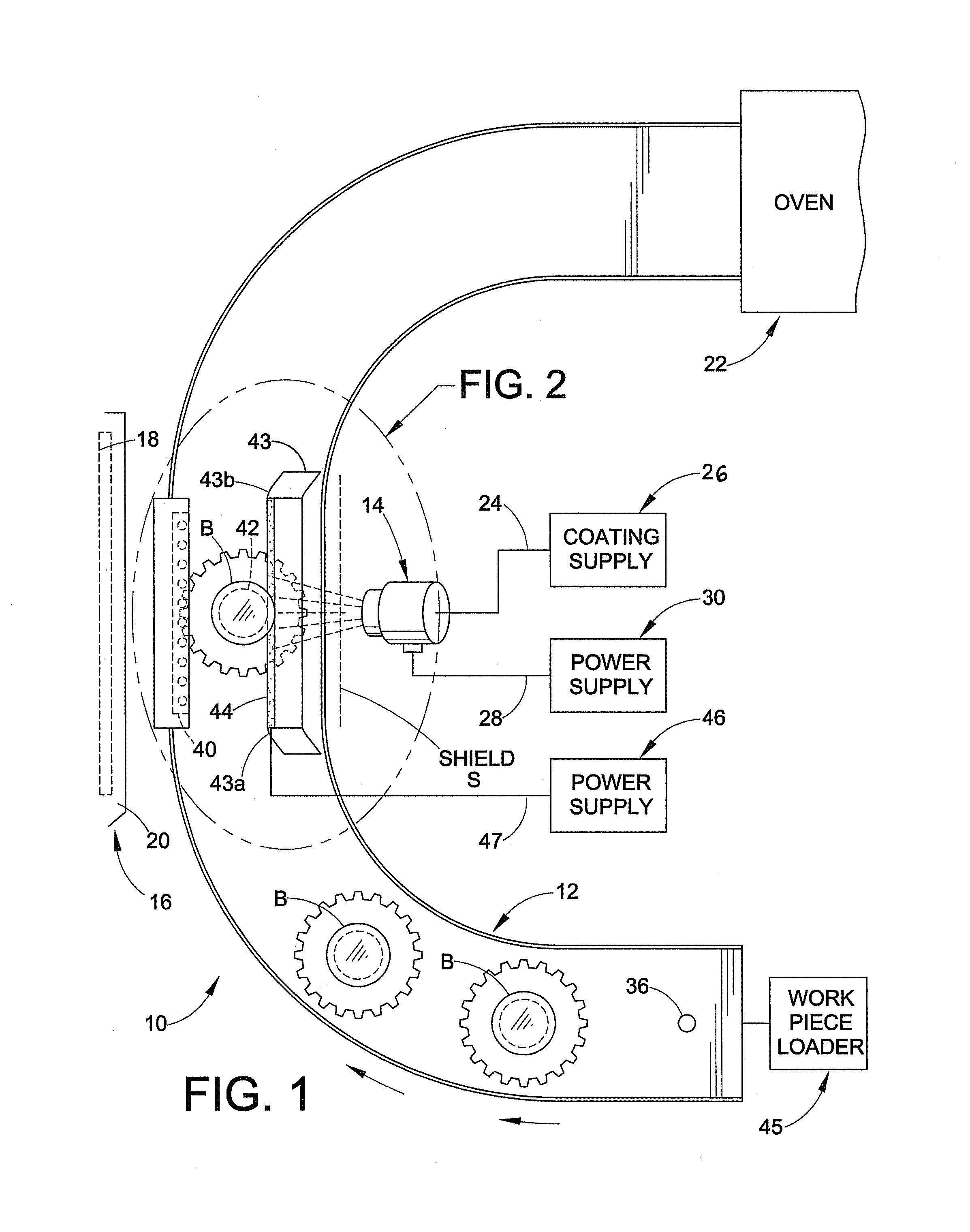 Low capacitance container coating system and method