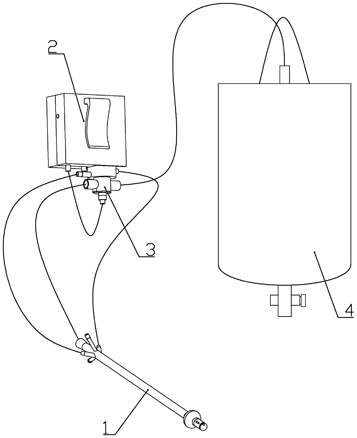 Pump valve assembly of urinary catheterization kit