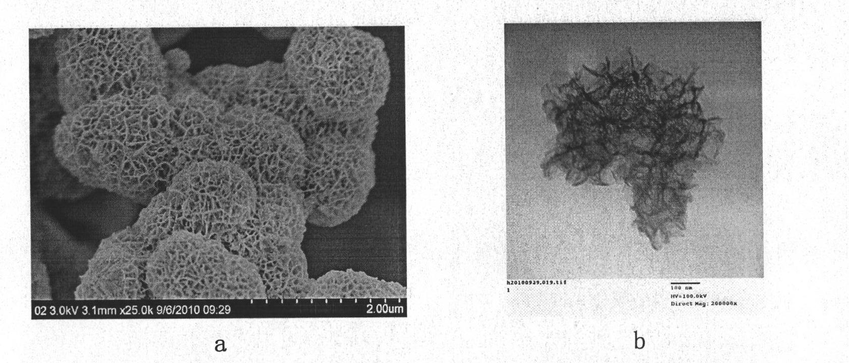 Preparation method of brain-coral-shaped birnessite type manganese dioxide
