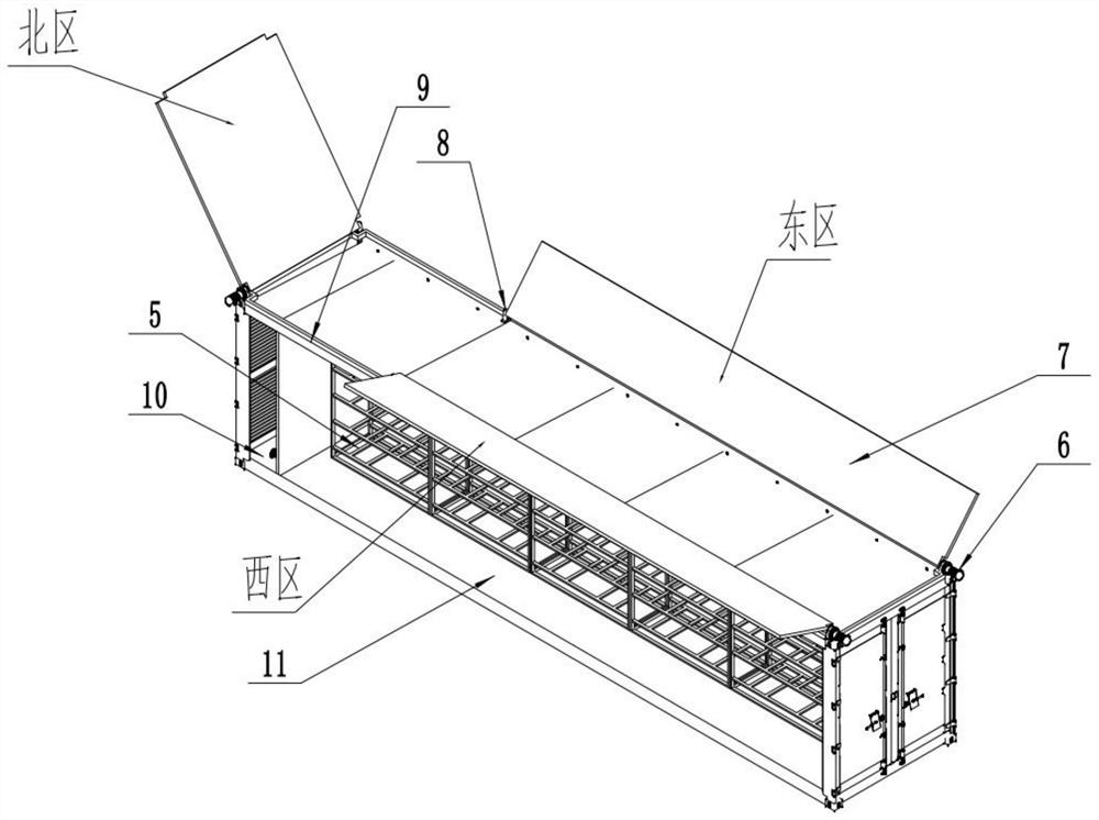 Greenhouse container and working method