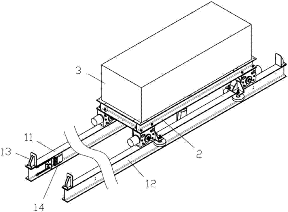 Transfer trolley for cloth during textile printing and dyeing