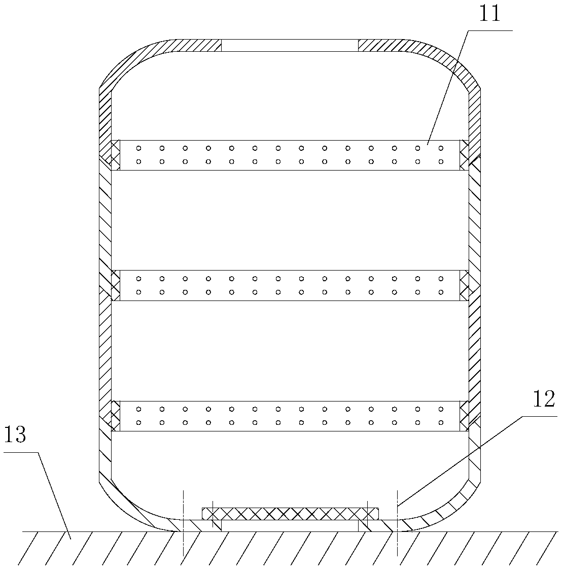 Novel anti-collision bucket and manufacturing method thereof