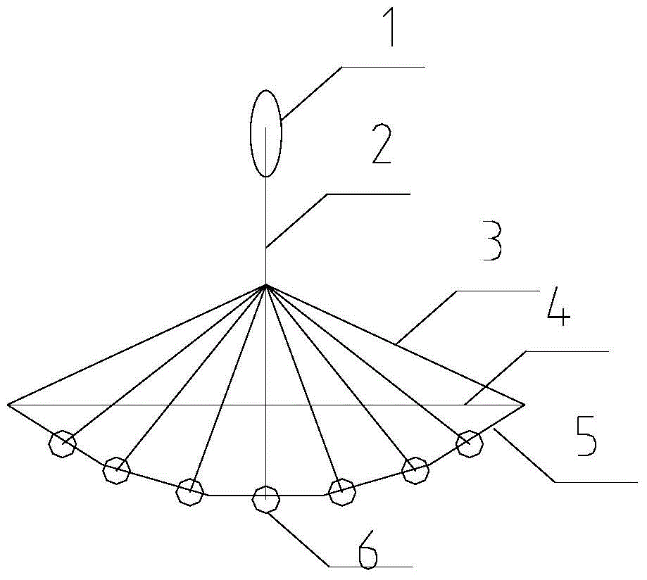 self-balancing umbrella-like modular pedestrian bridge structure