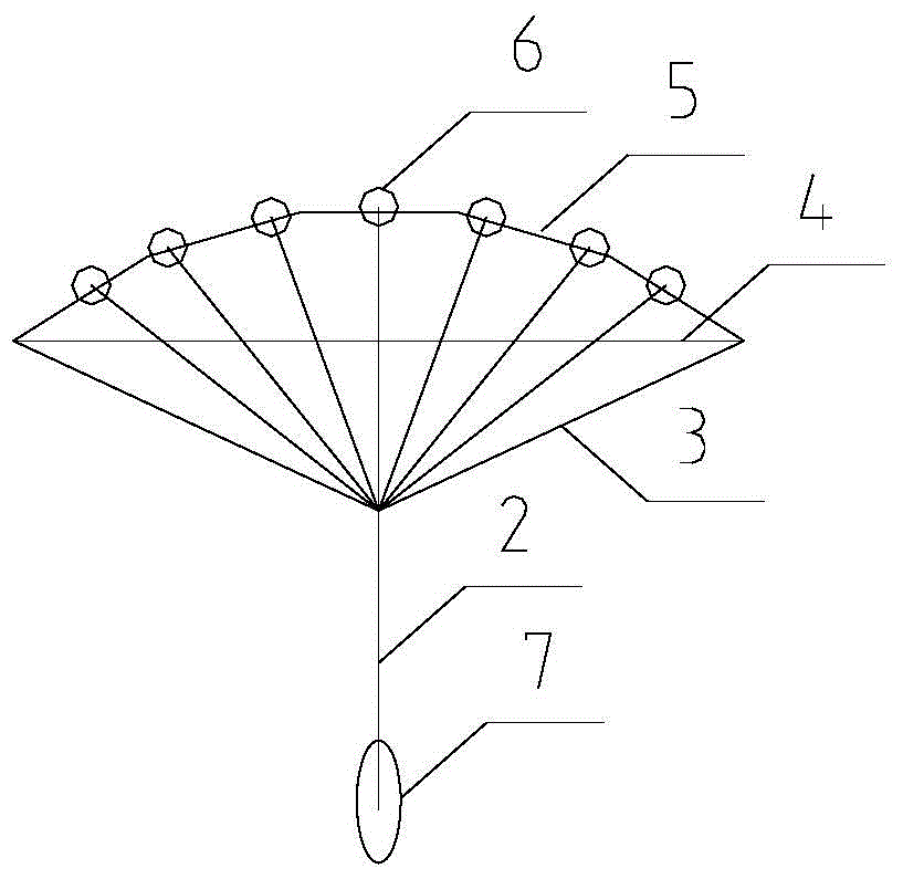 self-balancing umbrella-like modular pedestrian bridge structure