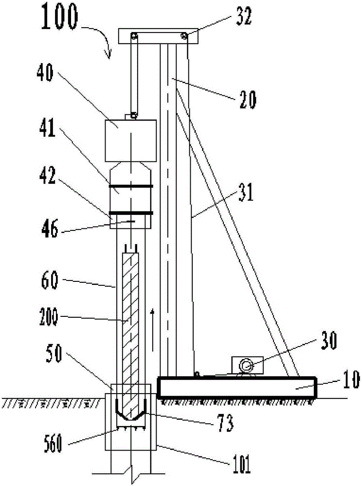 Double full casing pipe one-time rotary-cutting pile removing device and pile removing method thereof