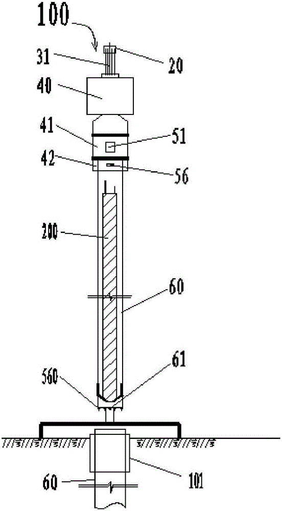 Double full casing pipe one-time rotary-cutting pile removing device and pile removing method thereof