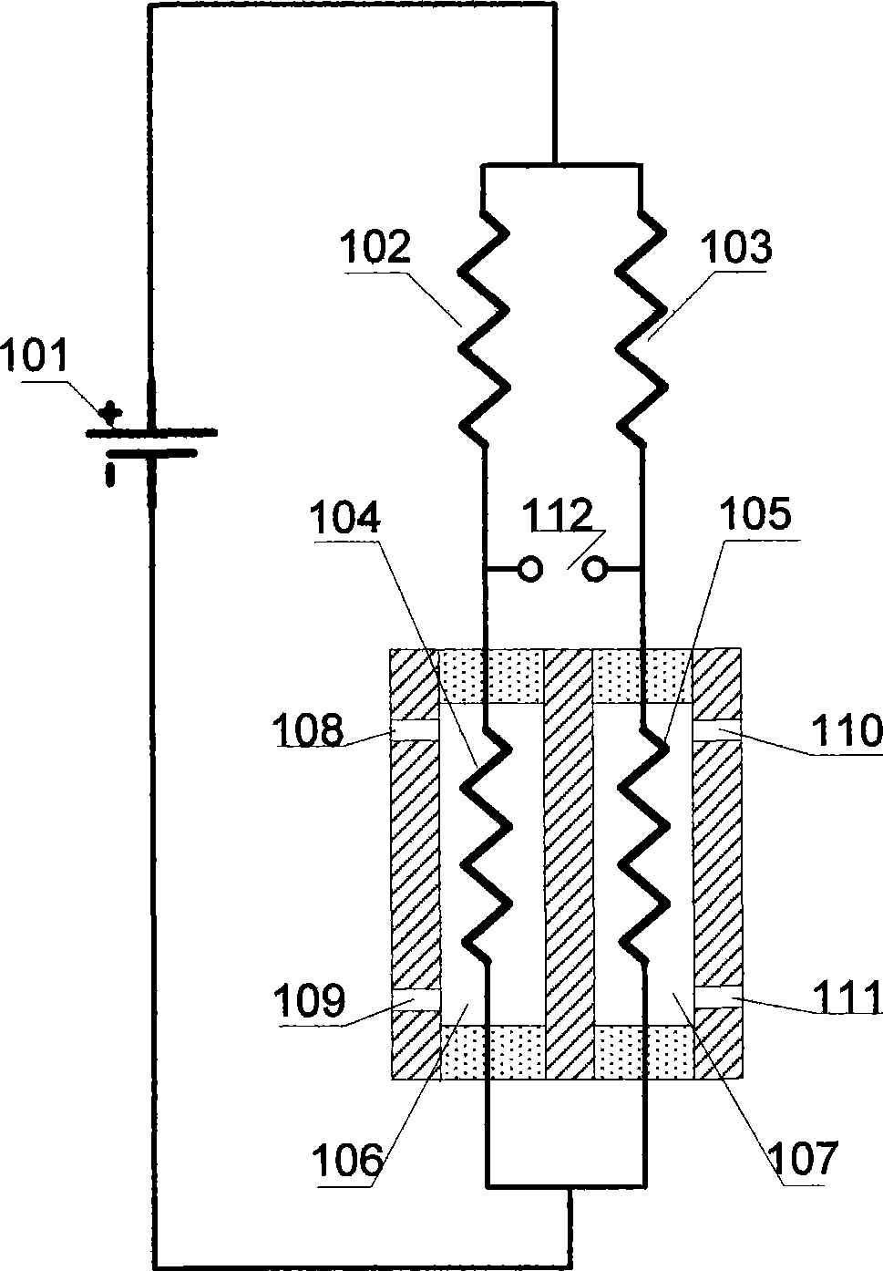 Method and apparatus for real-time detecting mixing gas component content by thermal conductivity detector