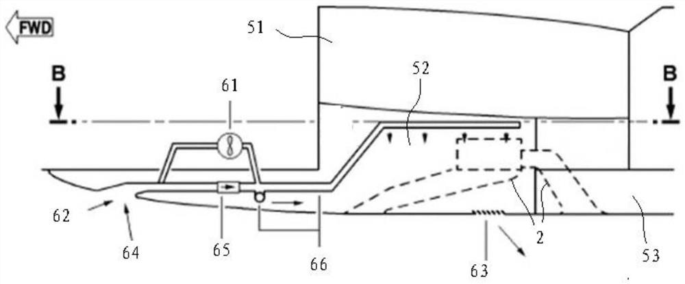Ventilation system suitable for air conditioning assembly cabin of aircraft and aircraft comprising same