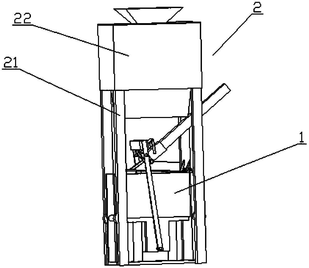 Cement brick making machine