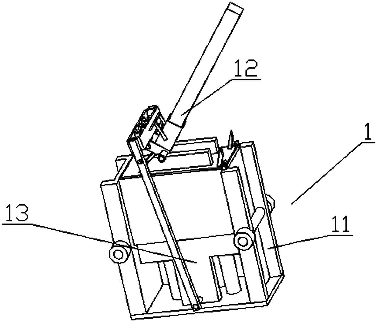 Cement brick making machine