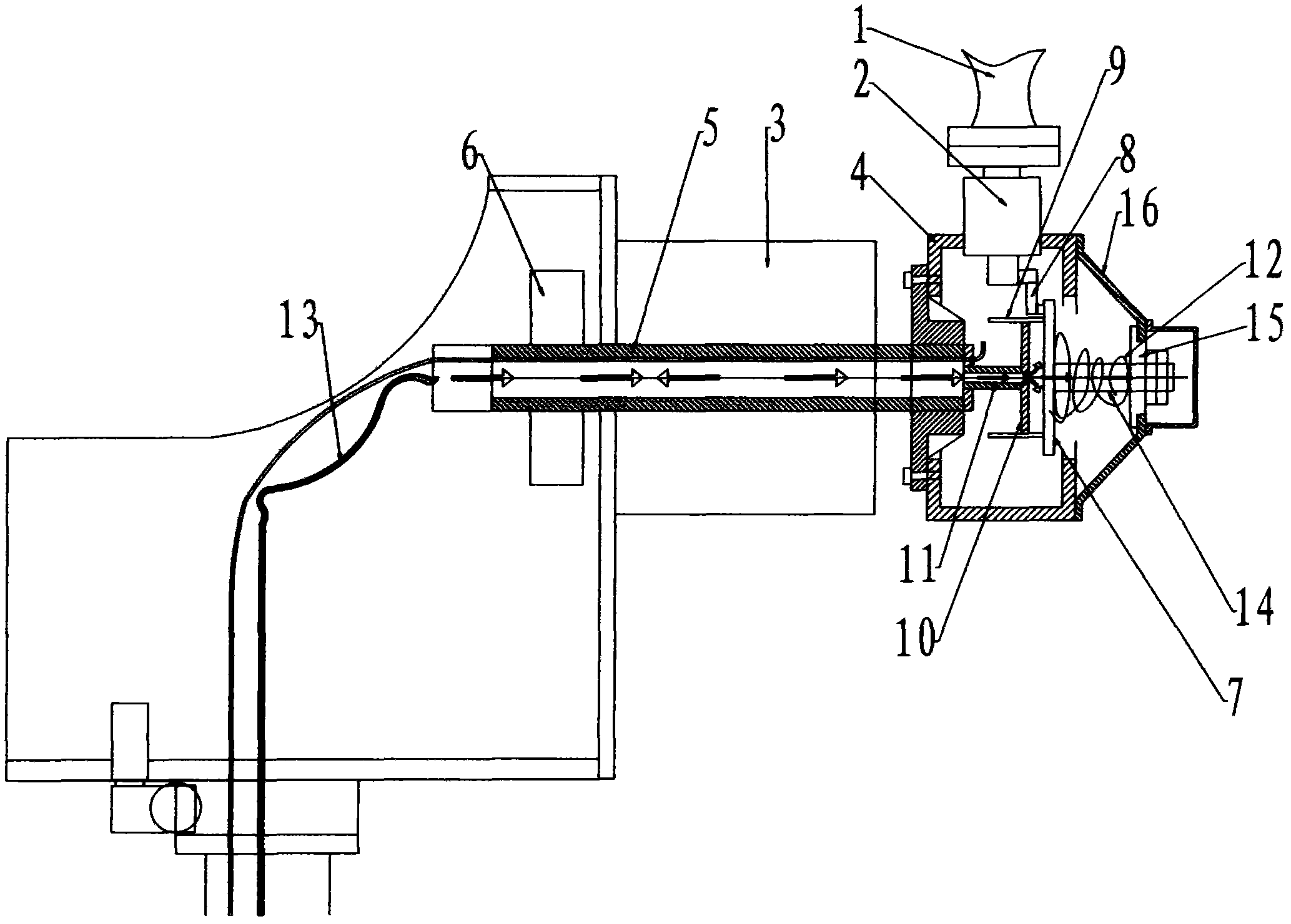 Pneumatic variable pitch brake system of wind power generator