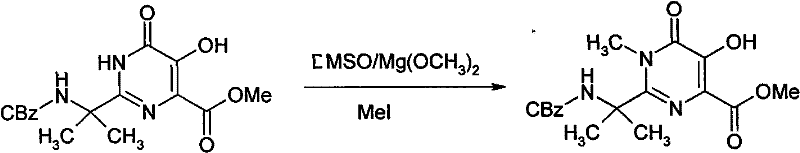 Method for synthesizing N-methyl pyrimidone