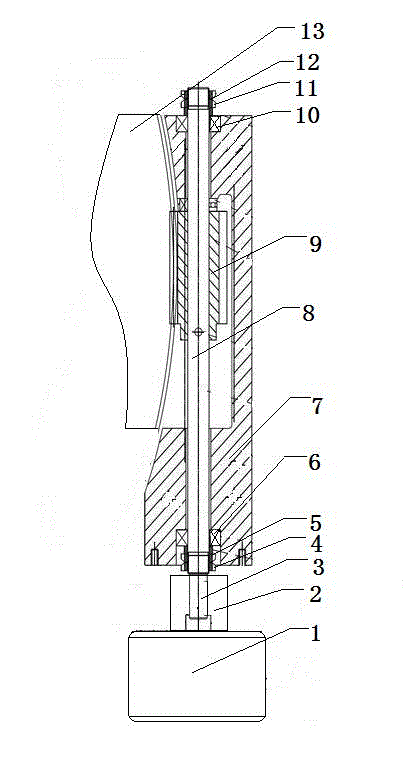 Motor-driven type automatic knife rest revolution device